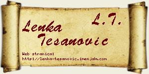 Lenka Tešanović vizit kartica